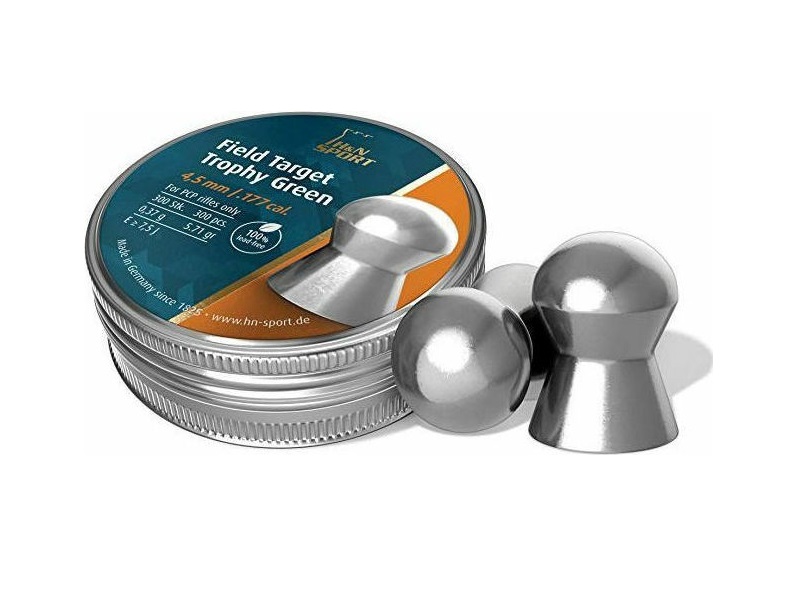 Βλήματα Αεροβόλου H&N Sport Field Target Trophy Green 0,37g 300τμχ 4.5mm 00012