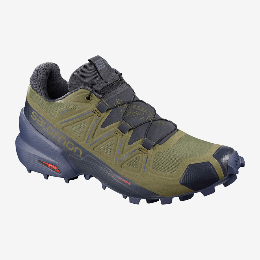 Αδιάβροχα Γυναικεία Παπούτσια Salomon Speedcross 5 W Burnt Olive/Crown Blue/India Ink 409259