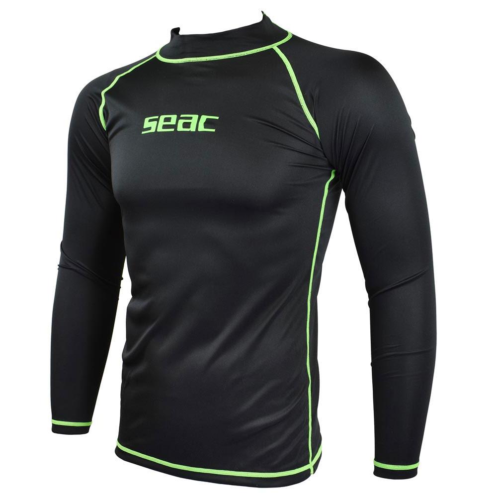 Ανδρική Μπλούζα Με Προστασία UV+40 Seac Sub Rash Guard T-Sun Long Black 1550015007055