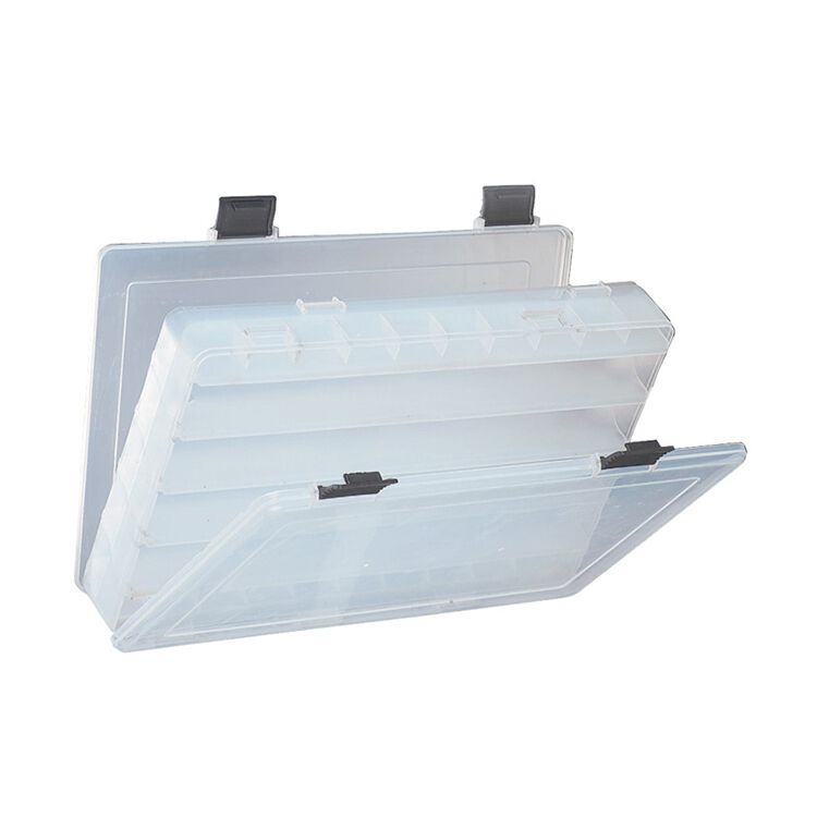 Διάφανη Κασετίνα Ψαρέματος Oceanic Διπλής Όψεος 14 Θέσεων 27.6x17.6x64.9cm H488