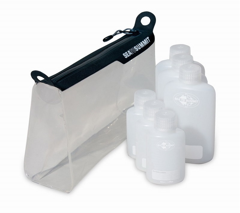 Δοχεία Ταξιδιού Για Μεταφορά Υγρών Σε Αποσκευές Seatosummit Travelling Light TPU Clear Ziptop Pouch Kit