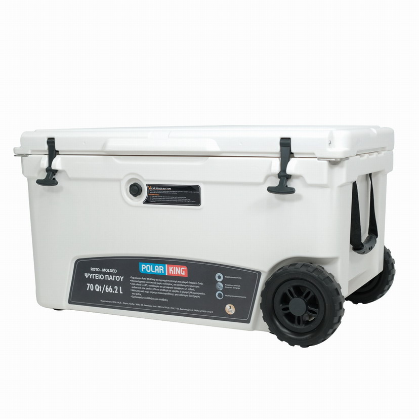 Φορητό Ψυγείο Πάγου Με Ρόδες Polar King Roller 70Qt 66,3Lt 31605