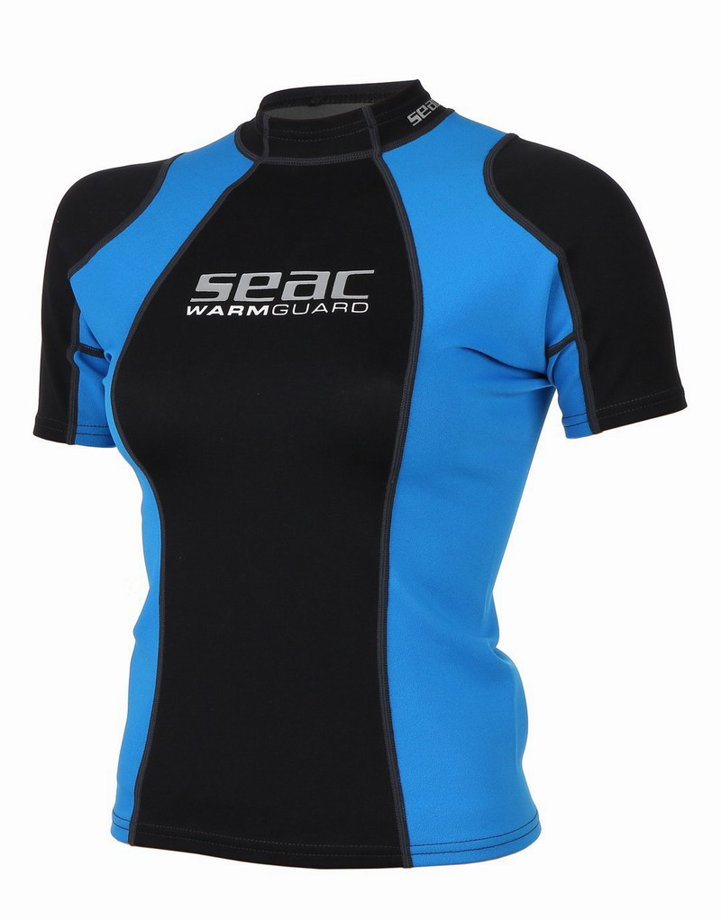 Γυναικείο Κοντομάνικο Μπλουζάκι Neopren Seac Sub Warm Guard Short 0,5mm Black/Blue 1550005002025