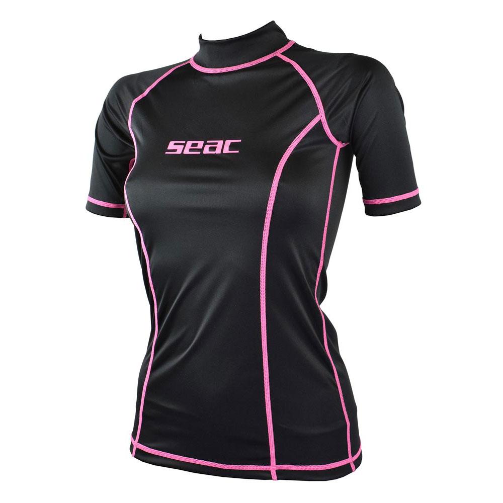 Μπλουζάκι Γυναικείο Κοντομάνικο Rash Guard UV+50 Seac Sub T-Sun Short Lady Black 1550016008025