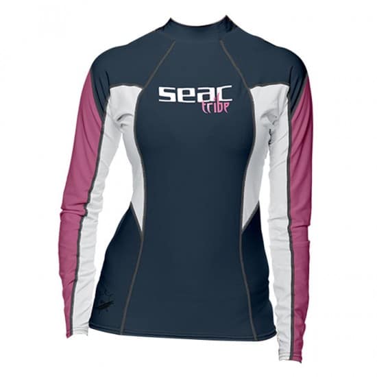 Μπλουζάκι Γυναικείο Μακρυμάνικο Rash Guard Seac Sub Raa Long Evo UV+50 Blue 15500020020