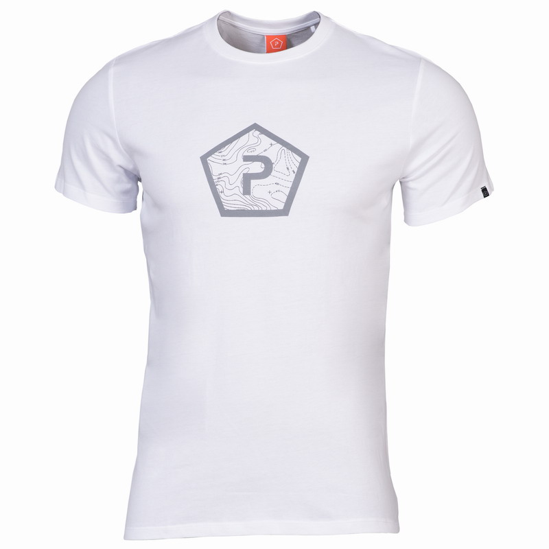 Μπλουζάκι Κοντομάνικο T-Shirt Pentagon Shape White K09012-PS-00