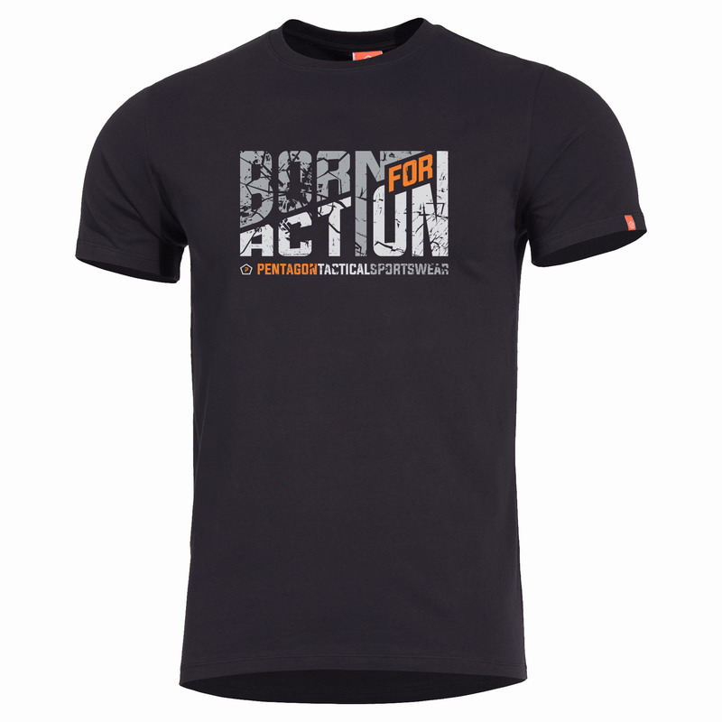 Μπλουζάκι T-Shirt Pentagon Ageron Born For Action Black K09012-BA