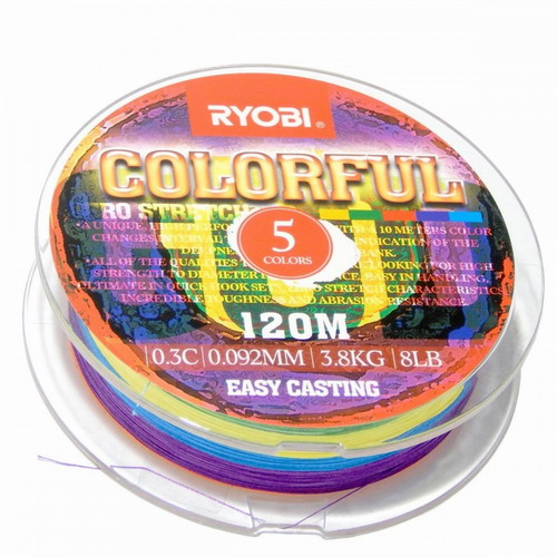 Νήμα Οκτάκλωνο Ryobi Colorfull 8Braid 120m RY.062120