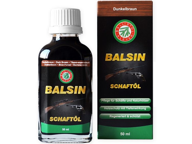Παραδοσιακό Λινέλαιο Ξύλων Όπλου Ballistol Balsin Stock Oil Dark Brown 50ml