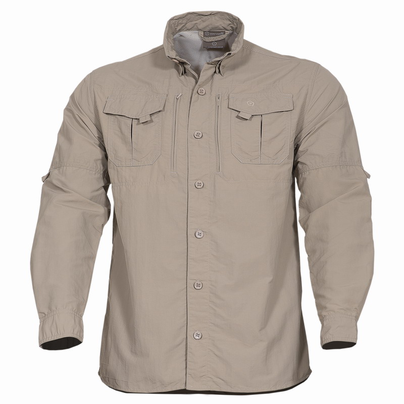 Πουκάμισο Pentagon Kalahari Shirt UV+50 Khaki K02011-04
