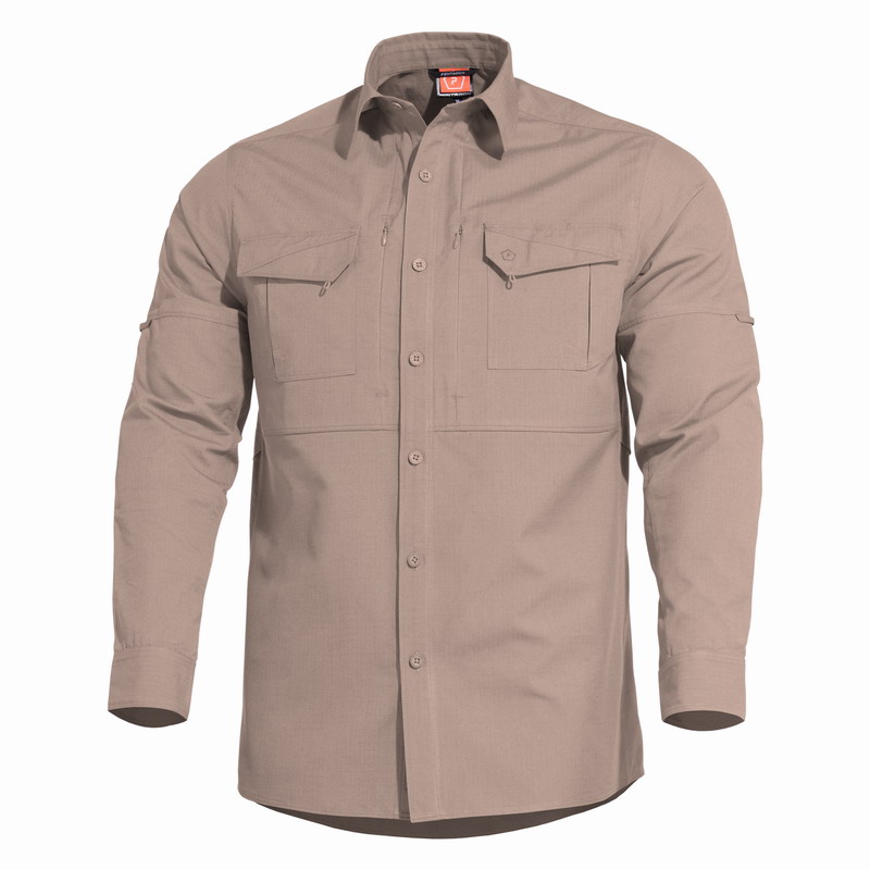 Πουκάμισο Pentagon Plato Shirt Rip Stop Khaki K02019-04