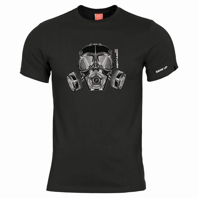 Κοντομάνικο Μπλουζάκι Pentagon T-Shirt Gas Mask Black K09012-GM-01
