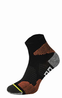 Κάλτσες Comodo Running Socks  RUN 1 Black/Orance 80007 Κάλτσες Comodo Running Socks  RUN 1 Black/Orance 80007