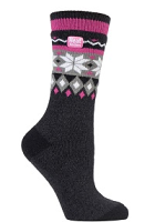 Γυναικείες Κάλτσες Heat Holders Jacquard Lite Socks Black/Charcoal 80023 Γυναικείες Κάλτσες Heat Holders Jacquard Lite Socks Black/Charcoal 80023