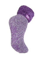 Γυναικείες Ισοθερμικές Κάλτσες Heat Holders Ladies Lounge Socks Mauve Cream 4893 80021