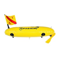 Σημαδούρα Κατάδυσης Xifias PVC Διπλού Θαλάμου Yellow 504