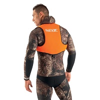 Γιλέκο Κατάδυσης Βαρών Πλάτης Seac Hunt Vest Black/Orange 0990011021000