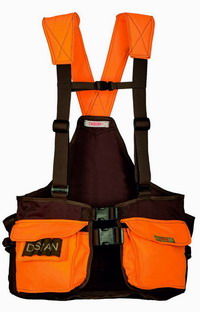 Γιλέκο Κυνηγίου Με Τιράντες Dispan Orange/Brown New 14Α