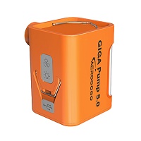 Επαναφορτιζόμενη Αντλία Αέρος Διπλής Ενέργειας + Φωτιστικό 500lm Aerogogo Giga Pump 5.0 Orange 16351