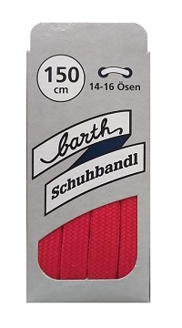 Κορδόνια Πλακέ Barth 150cm Red 51B-22