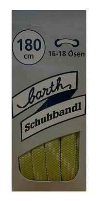 Κορδόνια Πλακέ Barth Lime 180cm 3262B-425