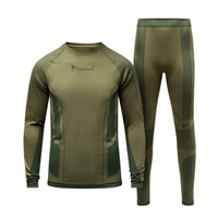 Ανδρικό Σετ Ισοθερμικών Pinewood Seamless Function Base Layse OliveGreen 5608-770