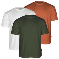 Κοντομάνικα Μπλουζάκια T-Shirt Pinewood 3-Pack White/Pine/B.Orange 5447-617