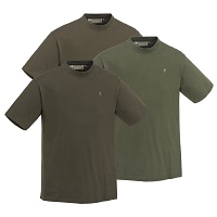 Κοντομάνικα Μπλουζάκια T-Shirt Pinewood 3-Pack M.M. Big Size Green/H.Brown/Khaki 5447-720