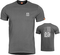 Μπλουζάκι T-Shirt Pentagon Ageron American Flag Wolf Grey K09012-AF-008WG