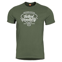 Μπλουζάκι T-Shirt Pentagon Ageron Tactical Mentality Olive K09012-TM-06