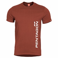 Μπλουζάκι T-Shirt Pentagon Vertical Maroon Red K09012-PV-74