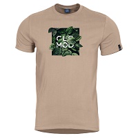 Μπλουζάκι T-Shirt Pentagon Clomod Leaves Khaki C090012-LE-04