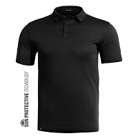 Κοντομάνικο T-Shirt Polo Pentagon Vanquish Black K09048-01
