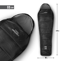 Υπνόσακος Μονός Tac Maven Cocoon 80gr/m² Sleeping Bag Black D19021-01