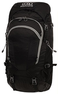 Ορειβατικό Σακίδιο Πλάτης Polo Nomad 35lt Black 9-02-045-2000