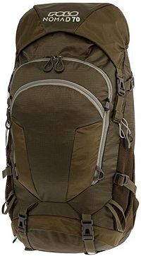 Ορειβατικό Σακίδιο Πλάτης Polo Nomad 70lt Camo Green 9-02-048-6500