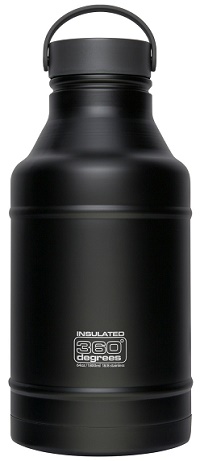 Ανοξείδωτος Θερμός 360 Degrees Growler Black 1800ml 36040-00015