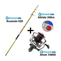 Σετ Full Combo Surf Oceanic Team Assassin 420m Oceanic Team Atom 10000 + Oceanic Team AI KI DO 300m CO.SURF4