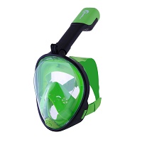 Μάσκα Σιλικόνης Full Face Bluewave Black/Green L/XL 61059