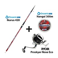 Σετ Full Combo Surf Oceanic Team Ikarus 420m + Ryobi Proskyer Nose Eco + Oceanic Team Nangai 300m CO.SURF9