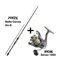 Σετ Combo LRF Prox Neko Gonzo Air-K 2.28m+Ryobi Xenos 1000 CO.LRF5