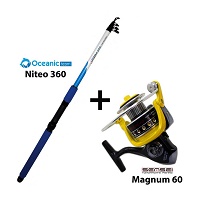 Σετ Combo Surf Casting Oceanic Team Niteo 360+Sensei Magnum 60 CO.CAST6