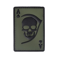 Σήμα PVC Survivors Death Ace 3D 5x8cm Olive/Black WQ32 Σήμα PVC Survivors Death Ace 3D 5x8cm Olive/Black WQ32