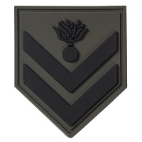 Σήμα Στρατού Πέτου Λοχίας ΕΠΥ-ΕΜΘ-ΕΠΟΠ Survivors PVC 3D Με Velcro Χαμηλής Ορατότητας Olive 00336-14