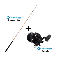 Σετ Combo Trolling Oceanic Retro 1,50m 2-10Lbs+Oceanic Panda CO00TRO5