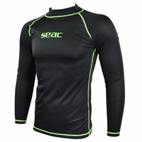 Ανδρική Μπλούζα Με Προστασία UV+40 Seac Sub Rash Guard T-Sun Long Black 1550015007055
