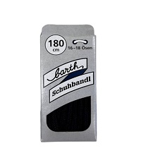 Κορδόνια Στρογγυλά Barth Black 180cm 34-00713-31B-38