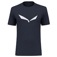 Κοντομάνικο Μπλουζάκι T-Shirt Salewa Solidlogo Dri M Premium Navy Melange 27018-3986