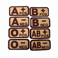 Διακριτικό Σήμα Survivors Ομάδα Αίματος 3D Ερήμου Μπεζ/Καφέ 00339