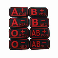 Διακριτικό Σήμα Survivors Ομάδα Αίματος 3D Μαύρο/Κόκκινο 00339